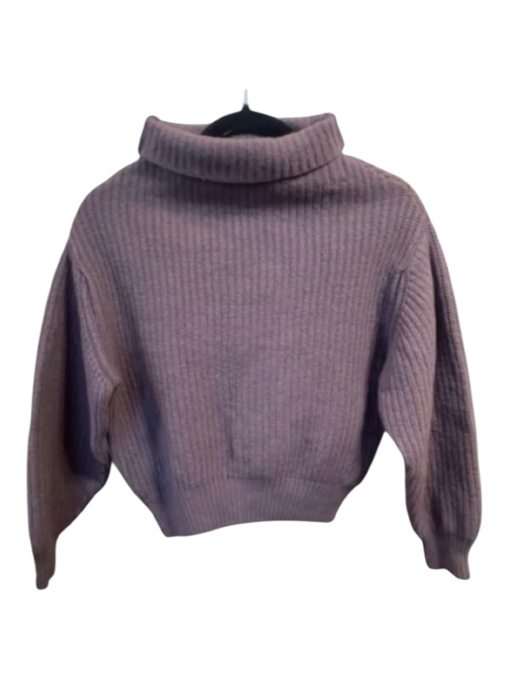 Aritzia Wilfred Montpellier Merino Wool Mock Turtleneck Sweater Ashen Lilac XS